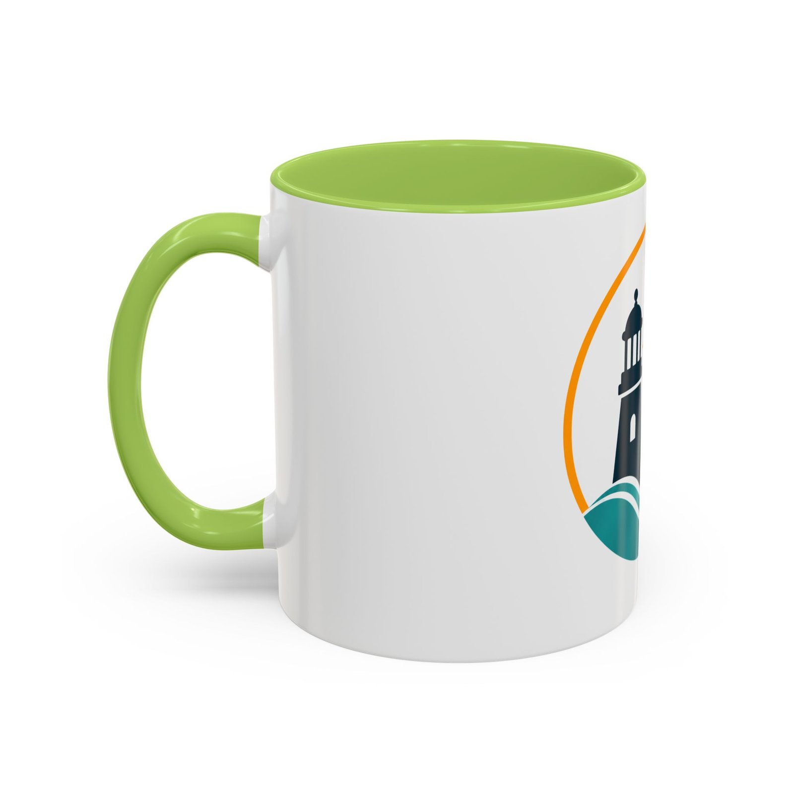LLighthouse Coastal Accent -kahvimuki — merihenkinen aaltokuvio (11/15 oz) - Image 35