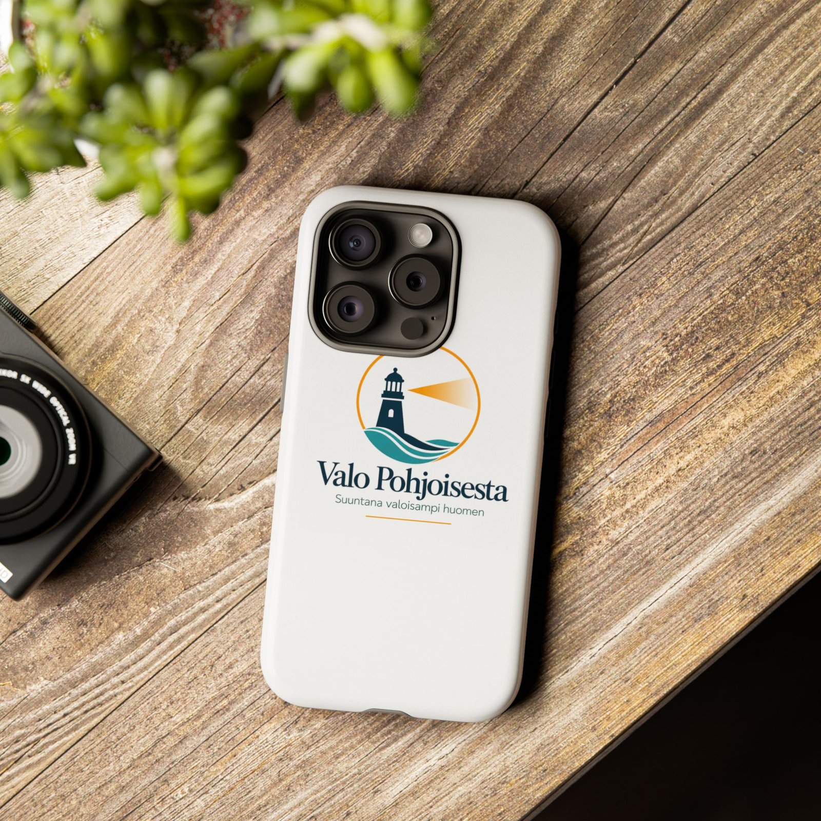 Lighthouse Logo Tough Phone Case — Valo Pohjoisesta Protective Cover - Image 4