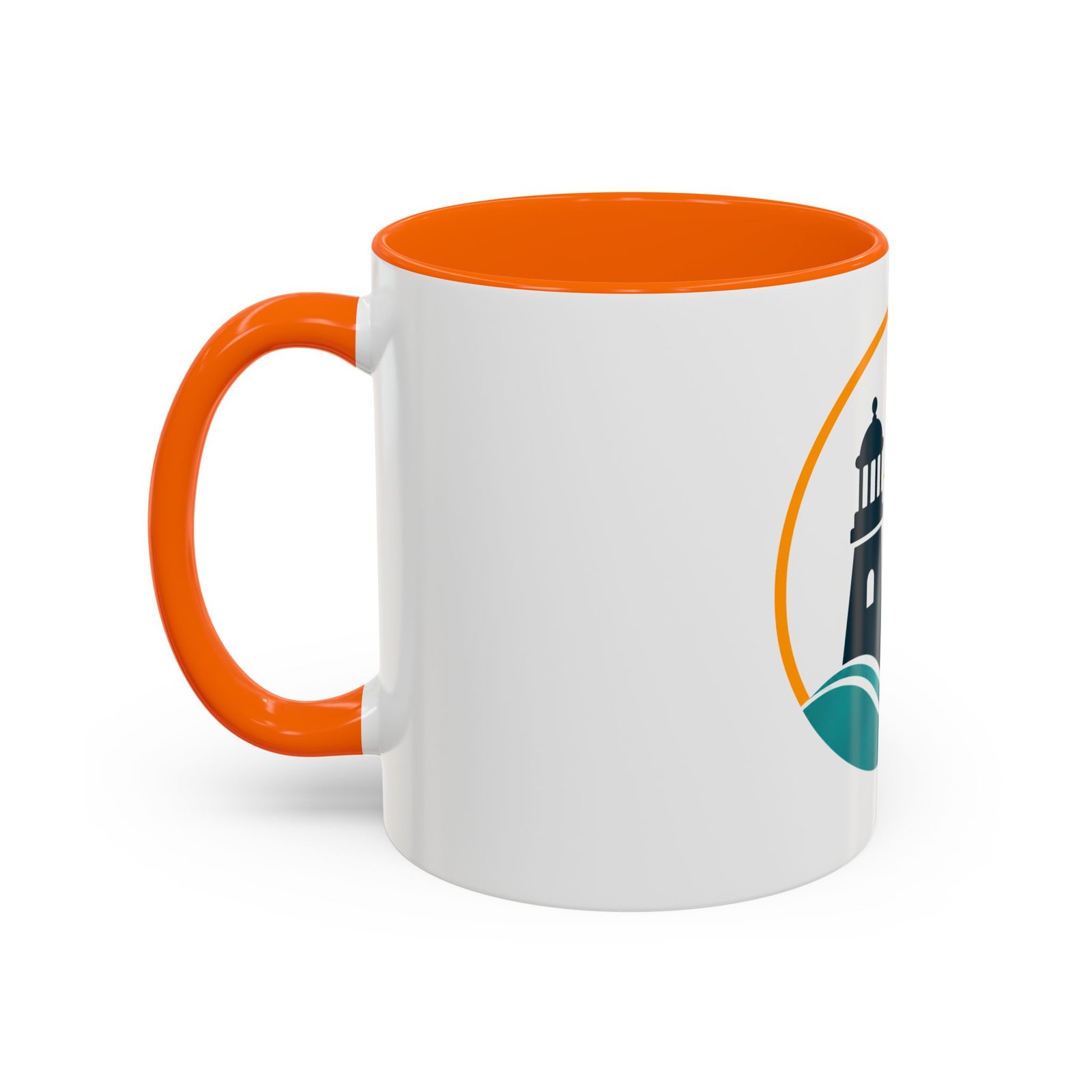LLighthouse Coastal Accent -kahvimuki — merihenkinen aaltokuvio (11/15 oz) - Image 27