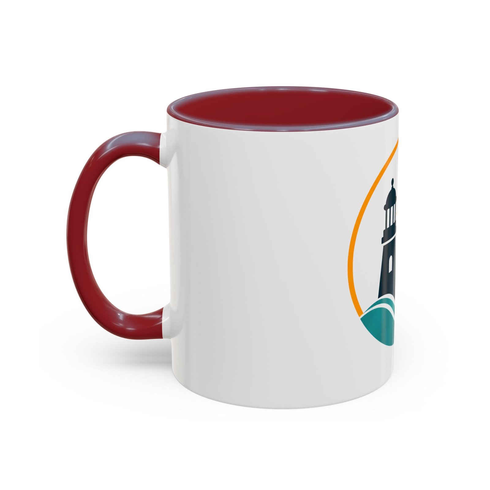 LLighthouse Coastal Accent -kahvimuki — merihenkinen aaltokuvio (11/15 oz) - Image 43