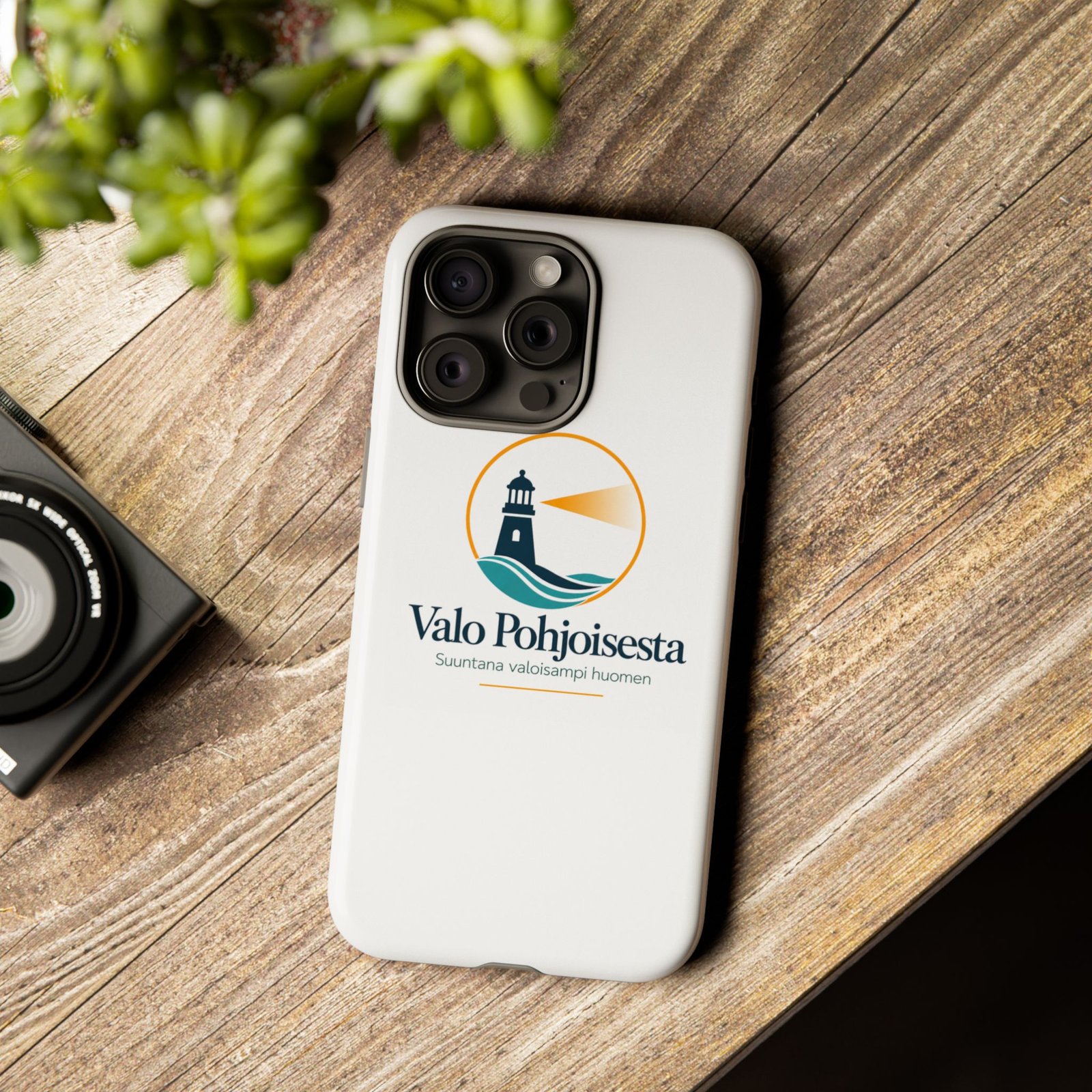 Lighthouse Logo Tough Phone Case — Valo Pohjoisesta Protective Cover - Image 45