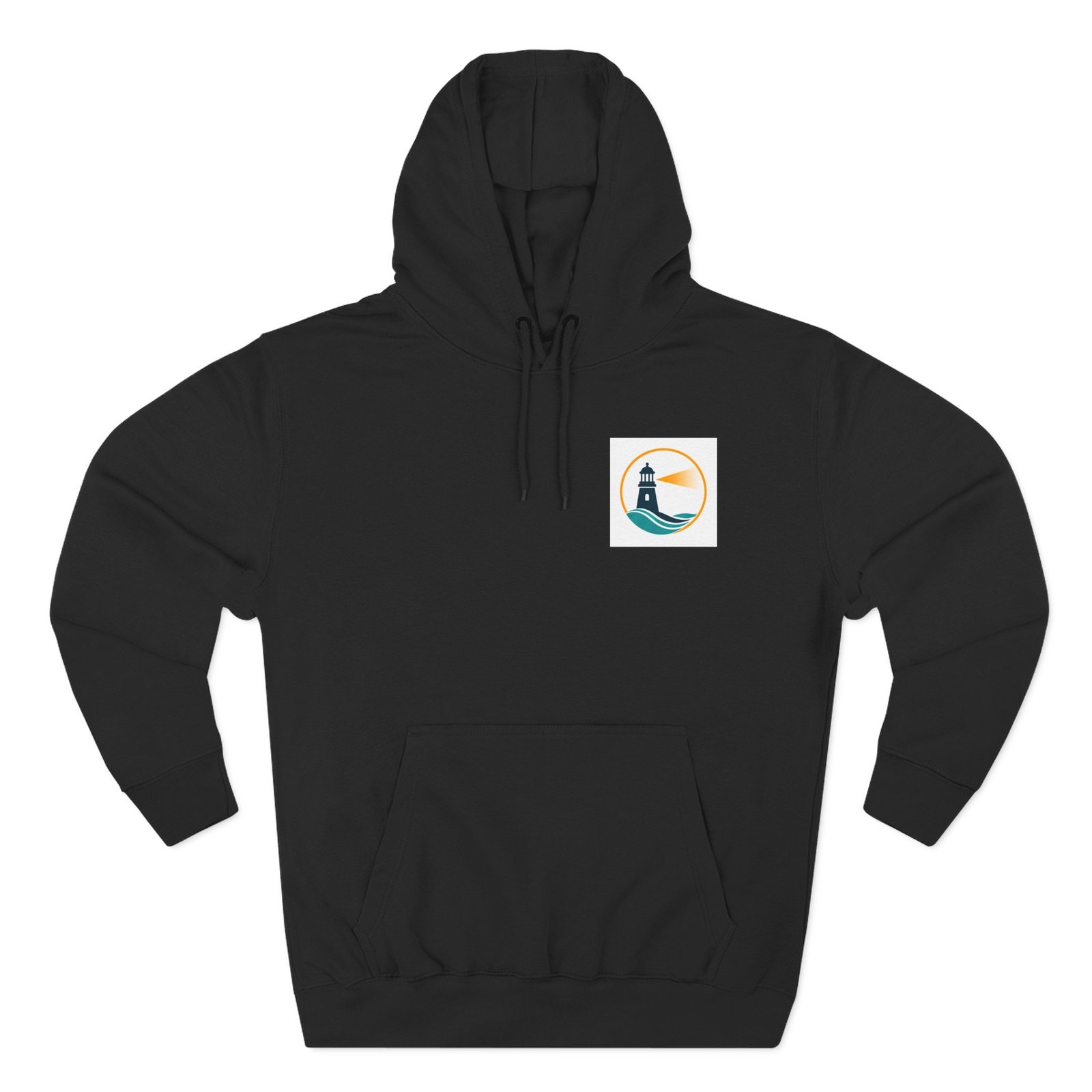Lighthouse Wave -huppari — Minimalistinen rannikkoteemainen fleece - Image 5