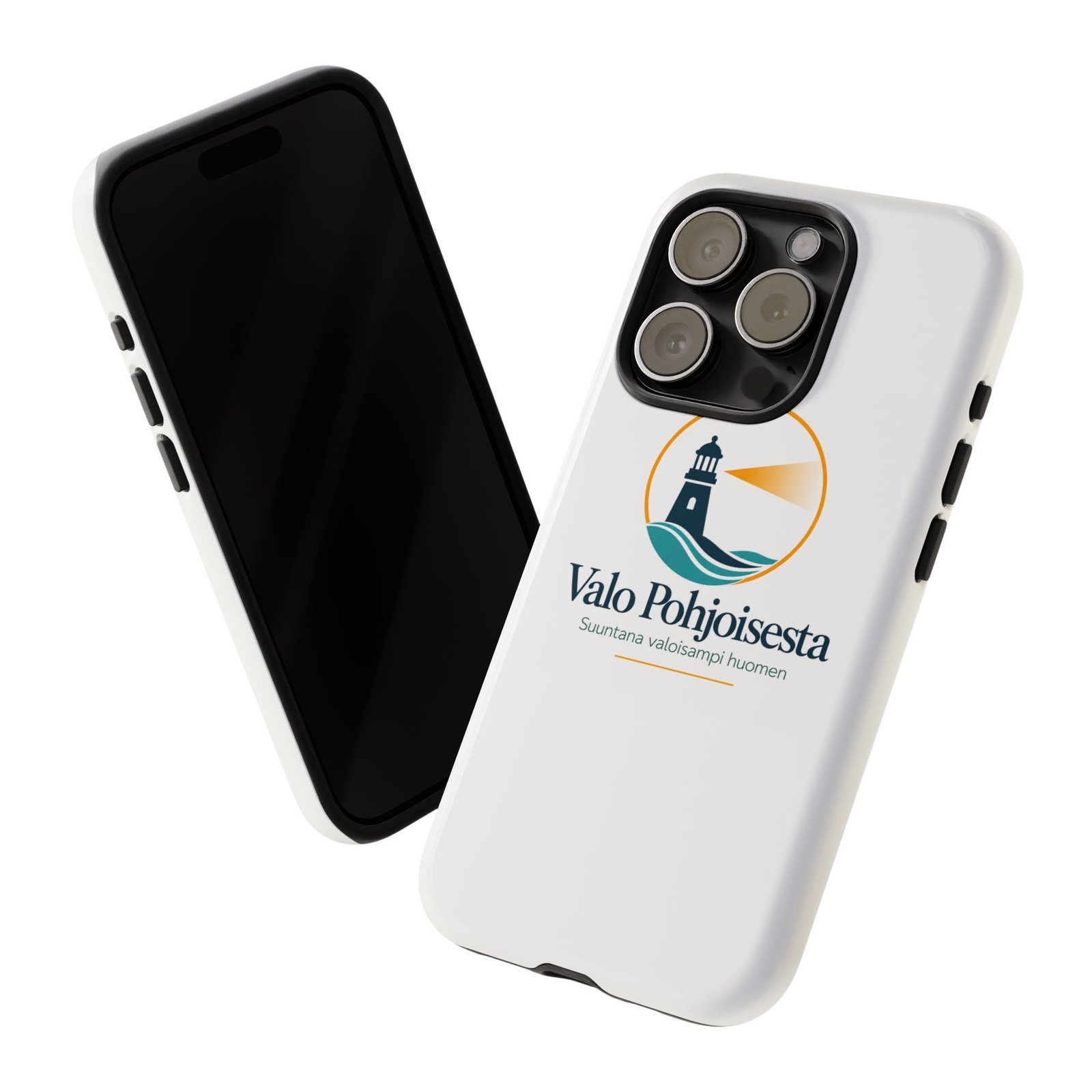 Lighthouse Logo Tough Phone Case — Valo Pohjoisesta Protective Cover - Image 3