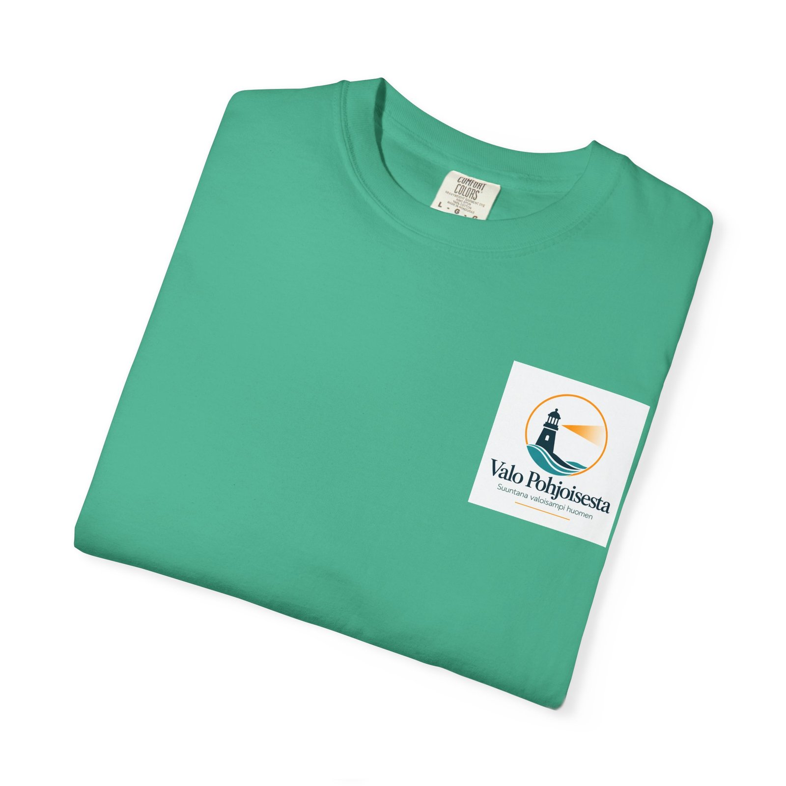 Lighthouse Coast Pocket T-paita — merihenkinen aaltoaiheinen T-paita - Image 11