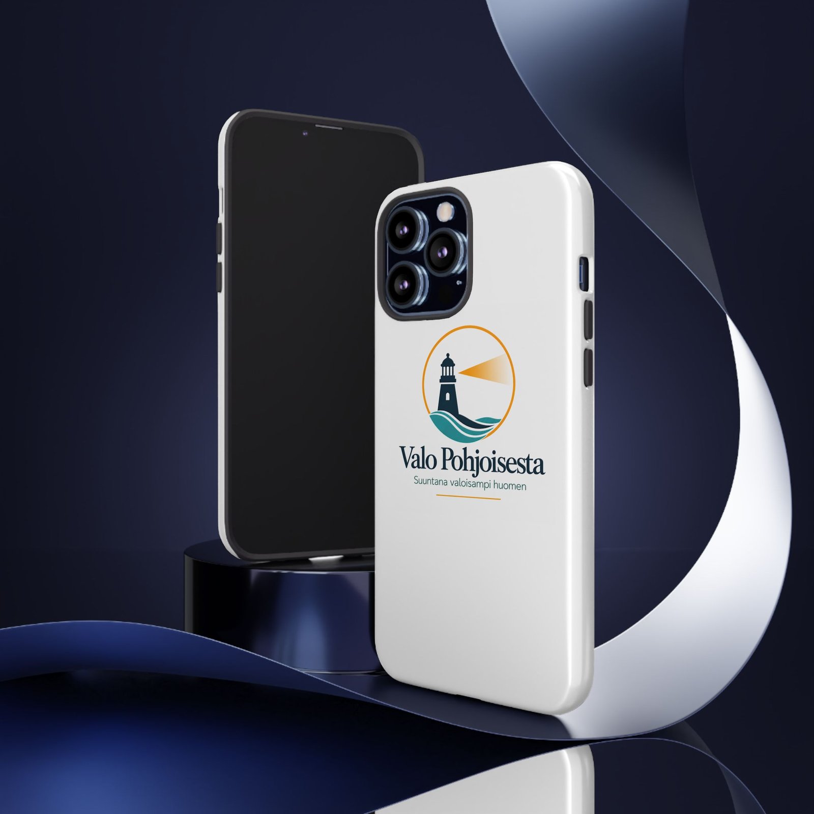 Lighthouse Logo Tough Phone Case — Valo Pohjoisesta Protective Cover - Image 55