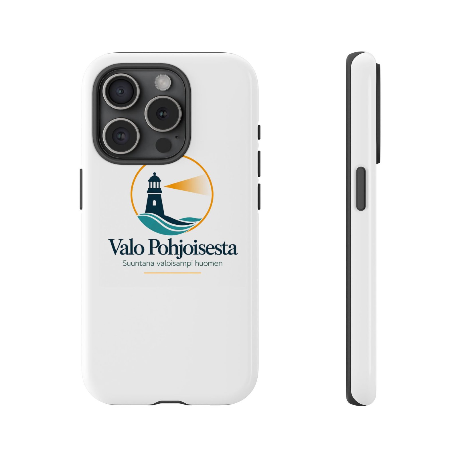 Lighthouse Logo Tough Phone Case — Valo Pohjoisesta Protective Cover - Image 2