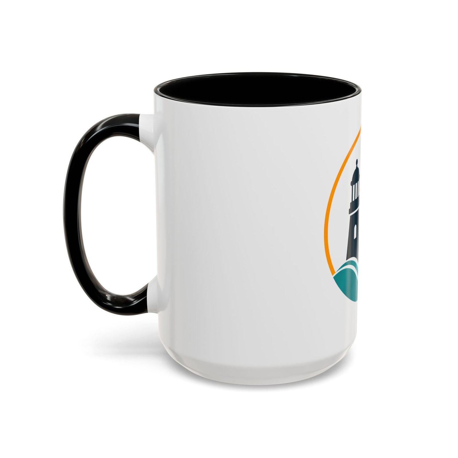LLighthouse Coastal Accent -kahvimuki — merihenkinen aaltokuvio (11/15 oz) - Image 19