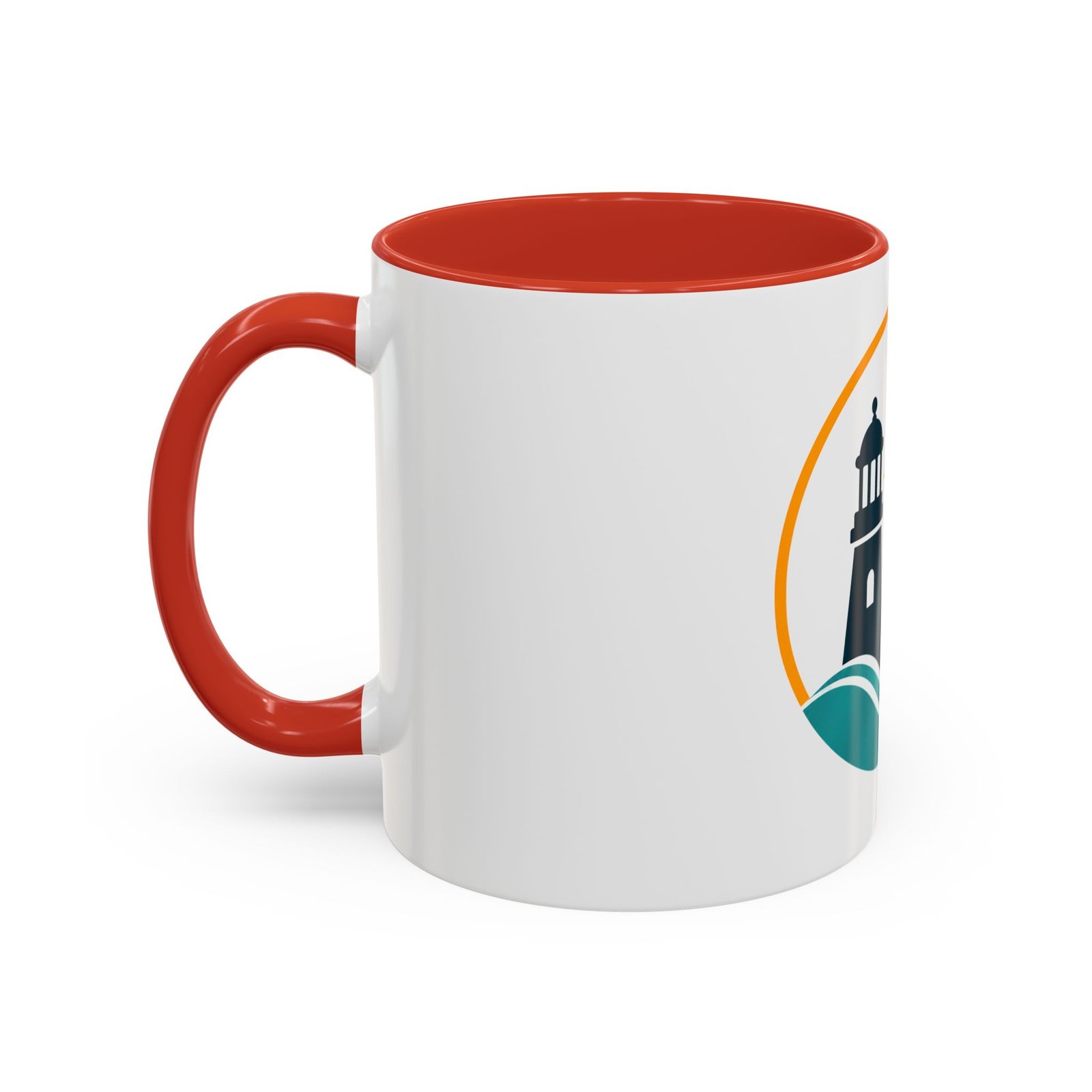 LLighthouse Coastal Accent -kahvimuki — merihenkinen aaltokuvio (11/15 oz) - Image 15