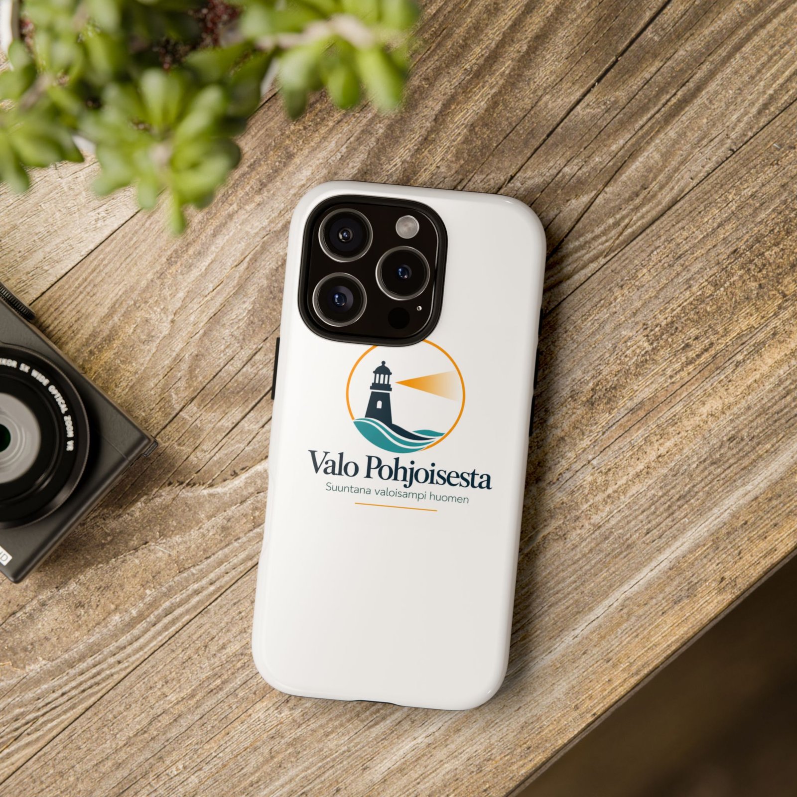 Lighthouse Logo Tough Phone Case — Valo Pohjoisesta Protective Cover - Image 41