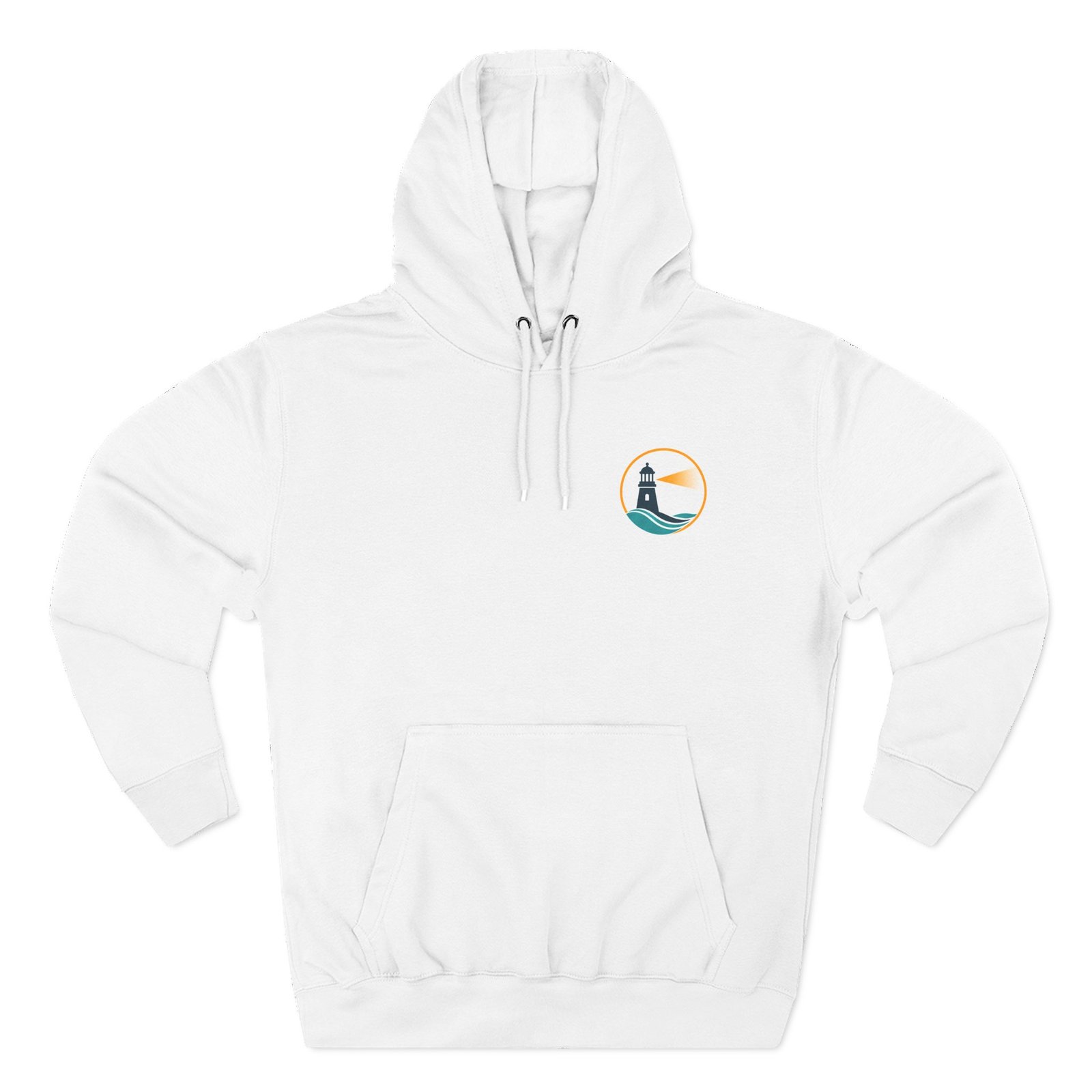 Lighthouse Wave -huppari — Minimalistinen rannikkoteemainen fleece