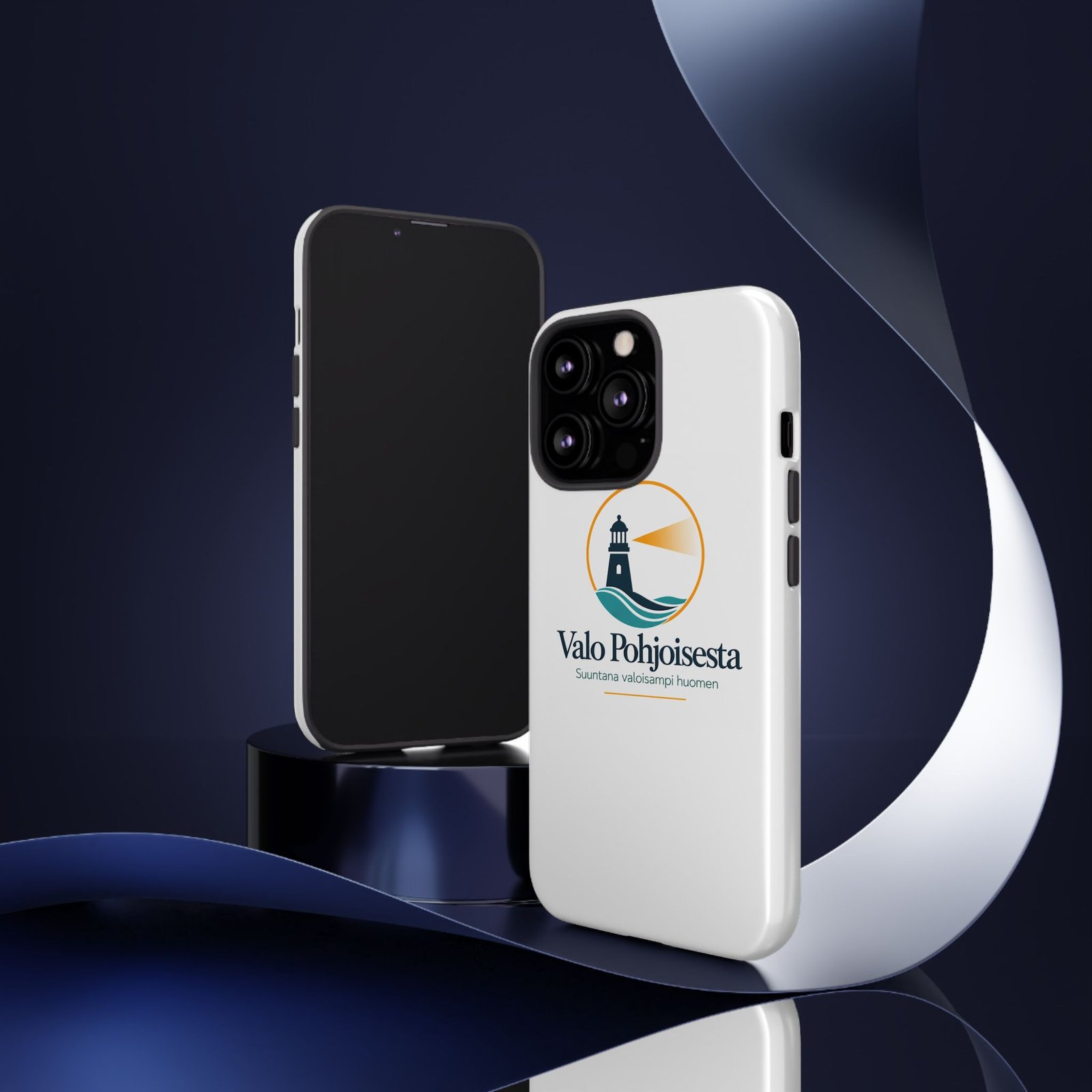 Lighthouse Logo Tough Phone Case — Valo Pohjoisesta Protective Cover - Image 59