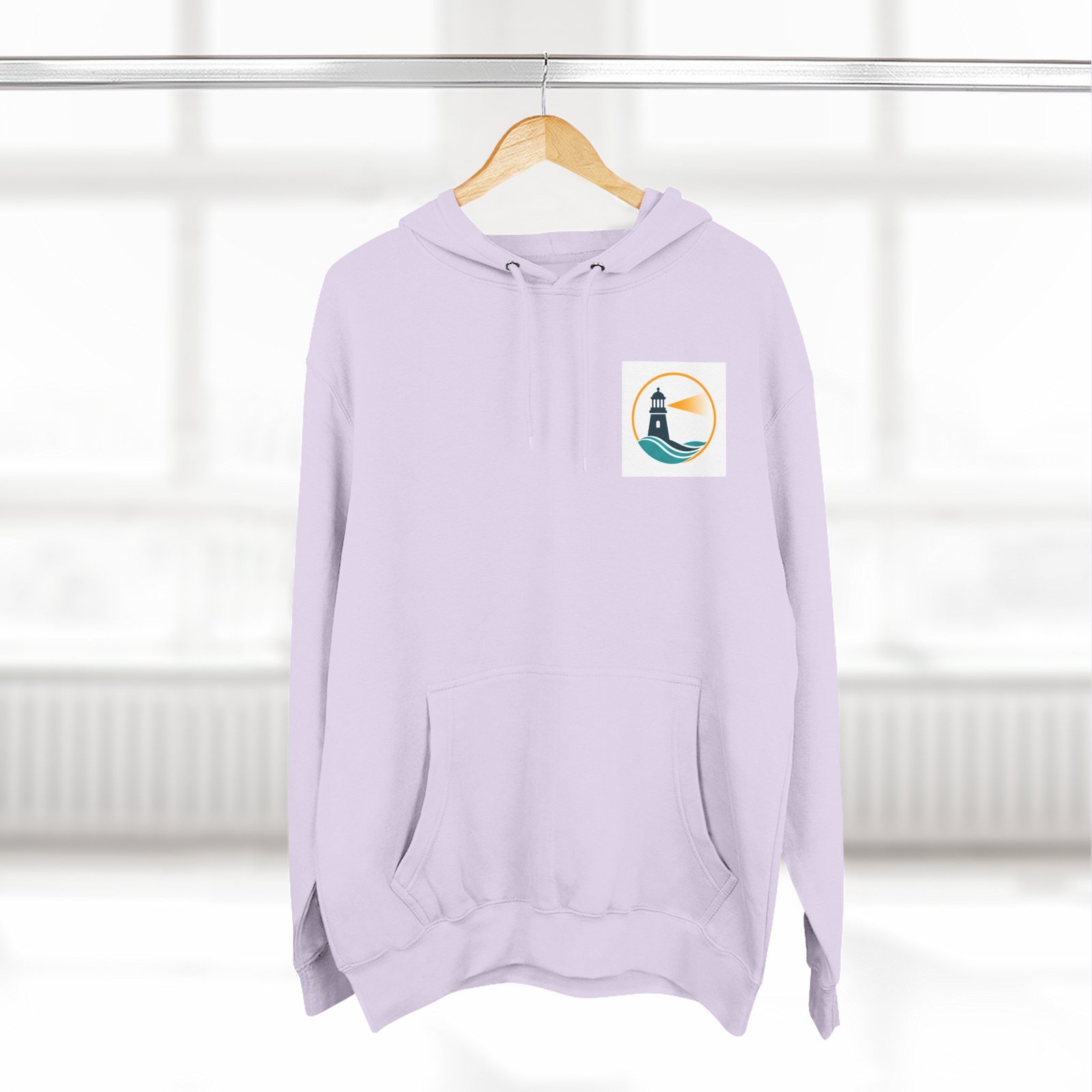 Lighthouse Wave -huppari — Minimalistinen rannikkoteemainen fleece - Image 20