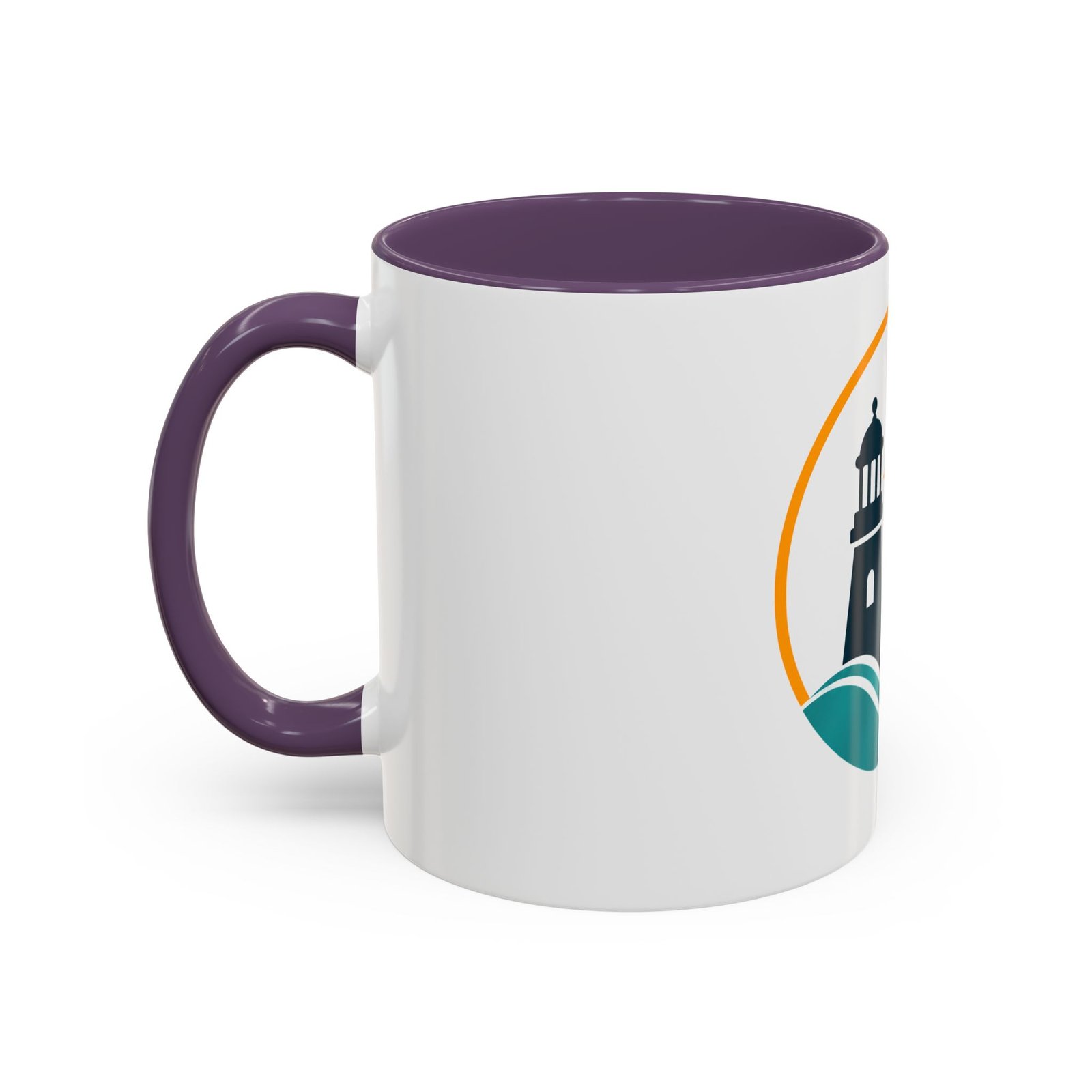 LLighthouse Coastal Accent -kahvimuki — merihenkinen aaltokuvio (11/15 oz) - Image 39