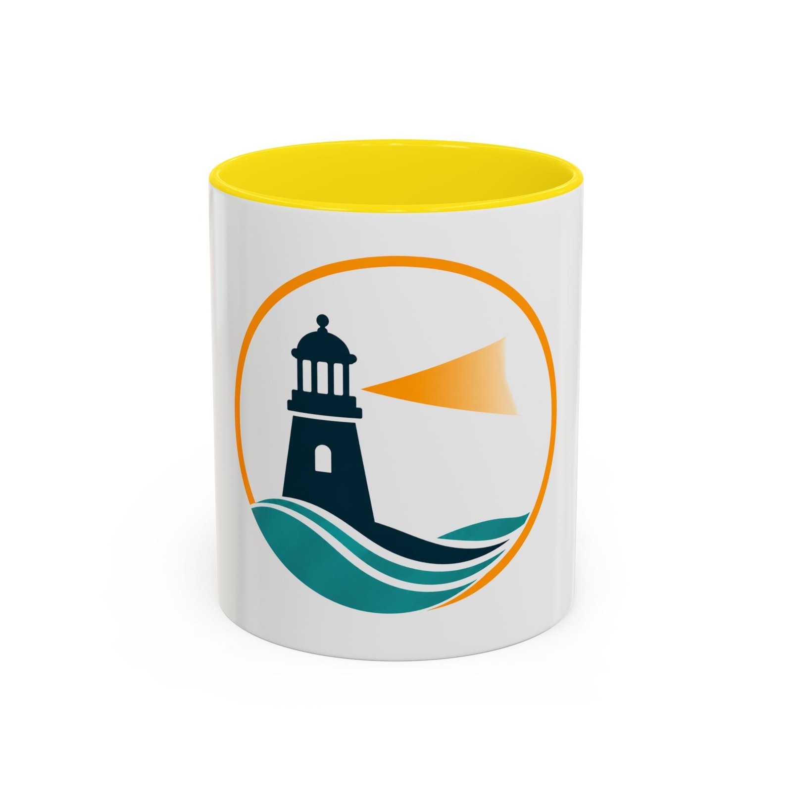 LLighthouse Coastal Accent -kahvimuki — merihenkinen aaltokuvio (11/15 oz) - Image 29