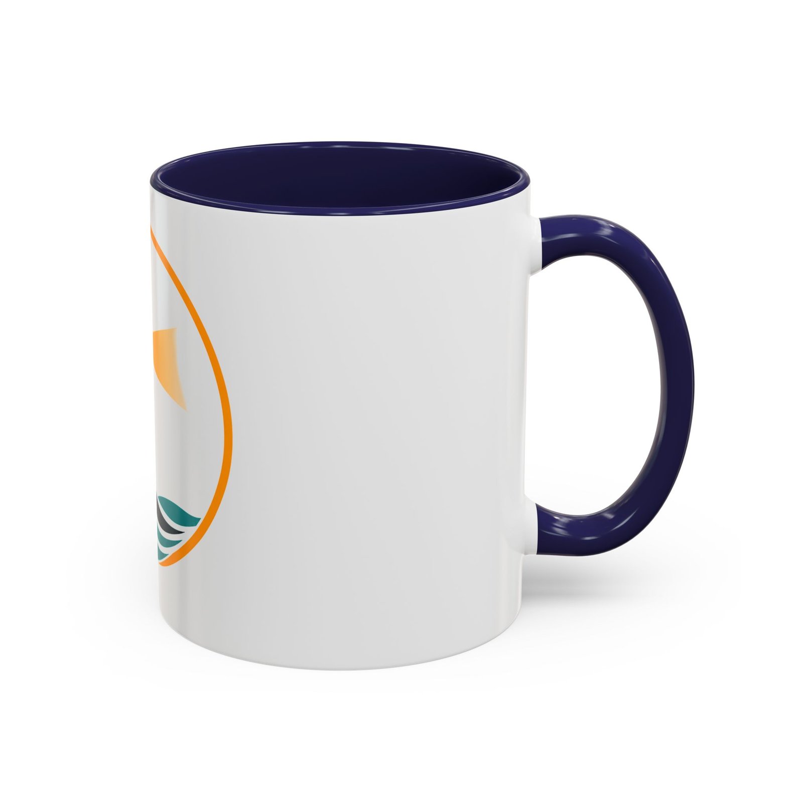 LLighthouse Coastal Accent -kahvimuki — merihenkinen aaltokuvio (11/15 oz) - Image 6