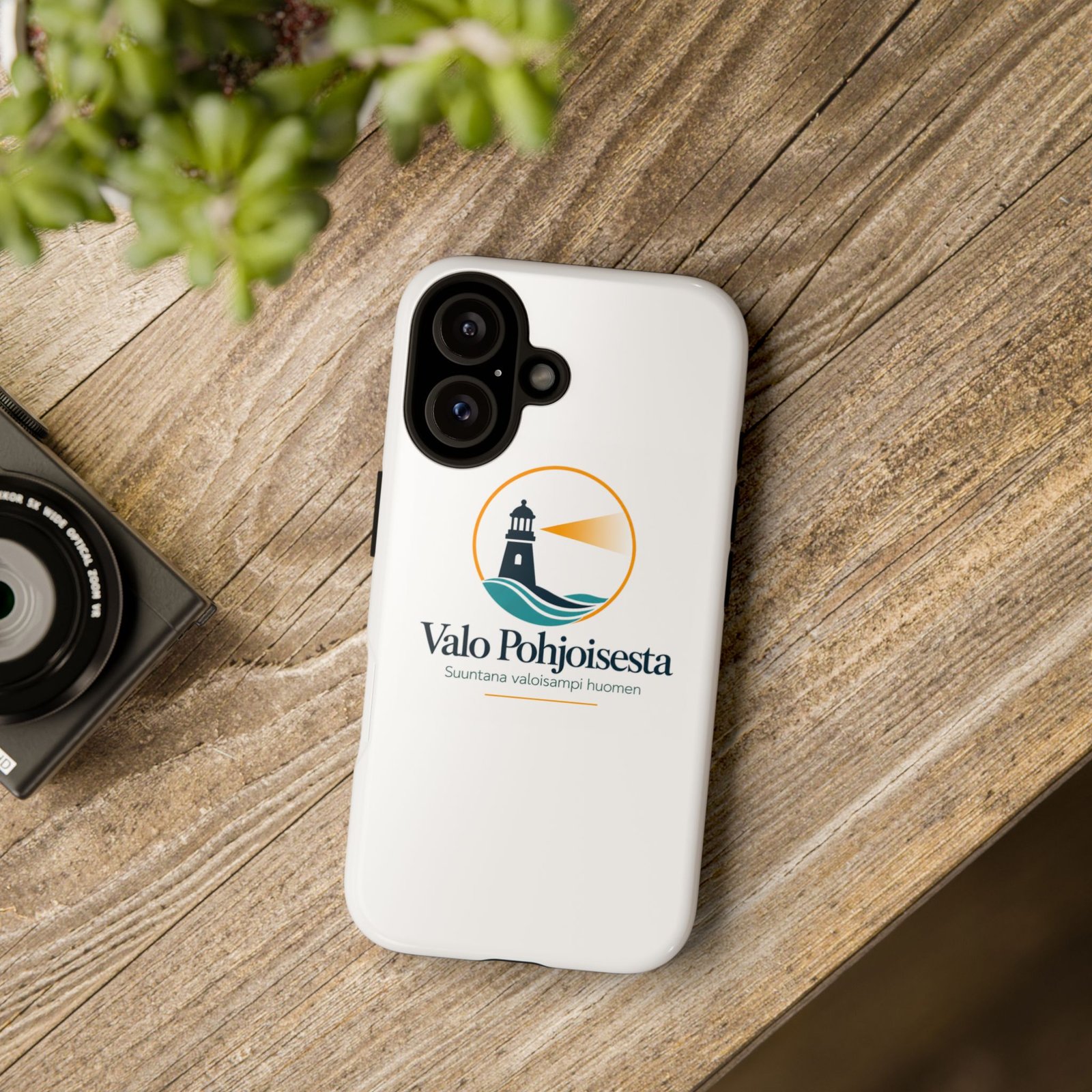 Lighthouse Logo Tough Phone Case — Valo Pohjoisesta Protective Cover - Image 37