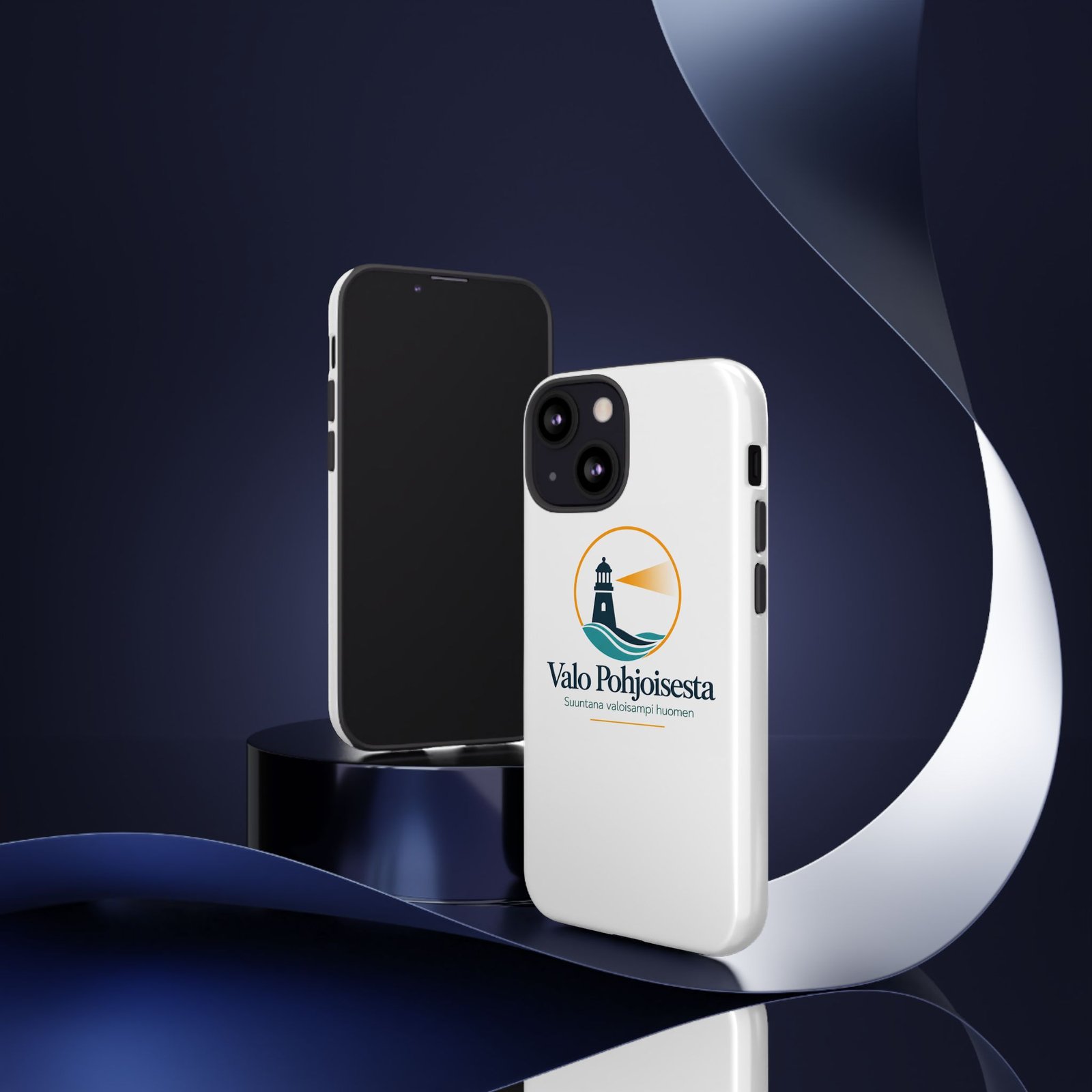 Lighthouse Logo Tough Phone Case — Valo Pohjoisesta Protective Cover - Image 48