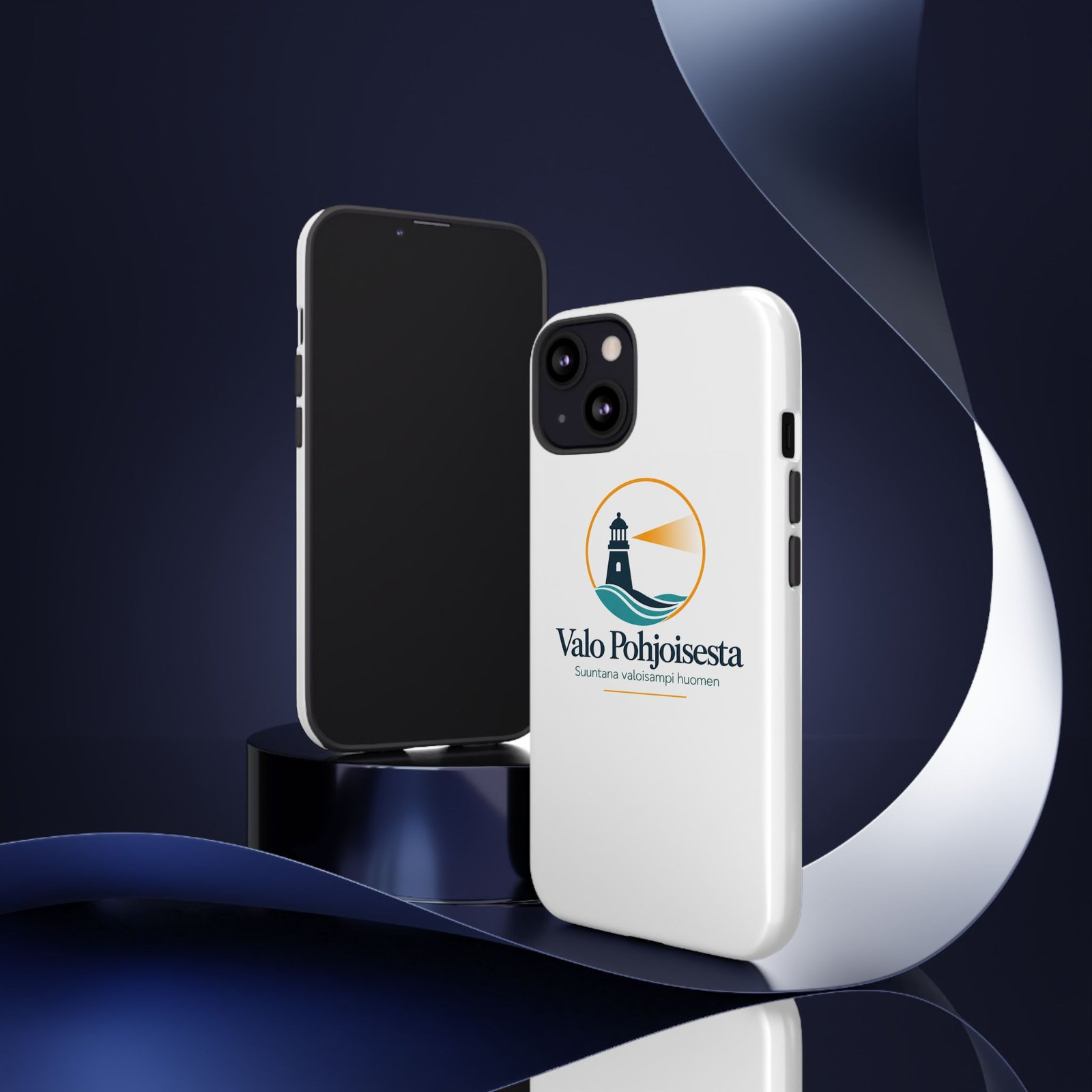 Lighthouse Logo Tough Phone Case — Valo Pohjoisesta Protective Cover - Image 57