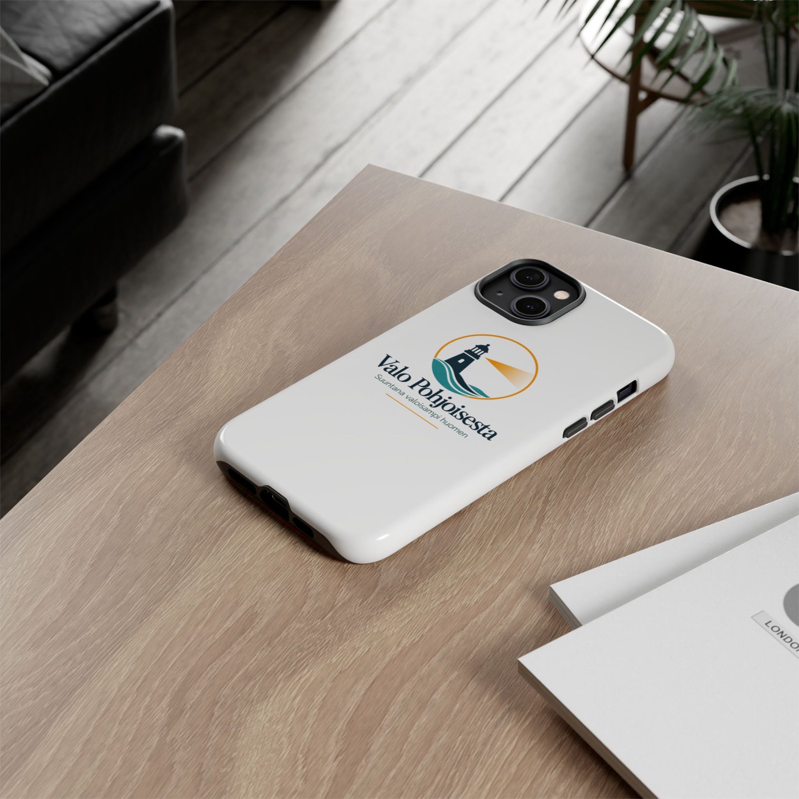 Lighthouse Logo Tough Phone Case — Valo Pohjoisesta Protective Cover - Image 25
