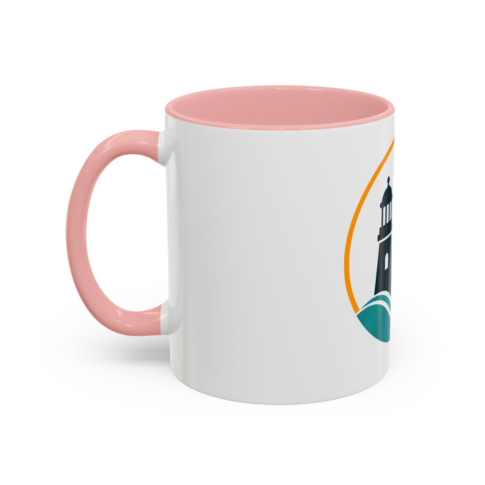 LLighthouse Coastal Accent -kahvimuki — merihenkinen aaltokuvio (11/15 oz) - Image 11