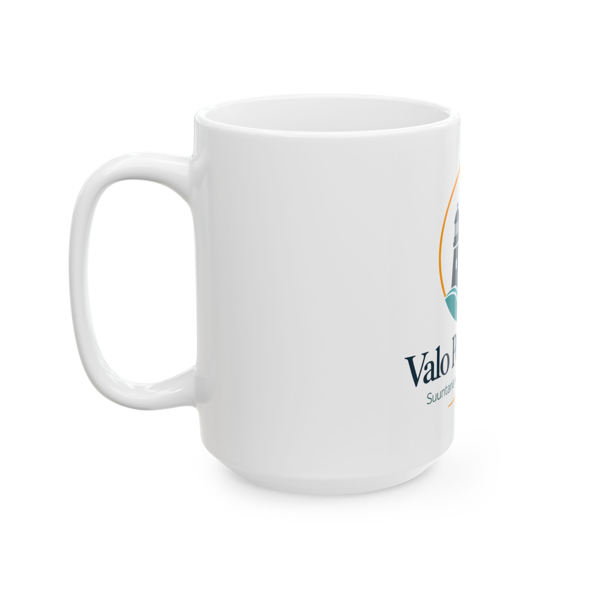 Lighthouse-logolla varustettu keraaminen muki — "Valo Pohjoisesta" (11oz & 15oz) - Image 7